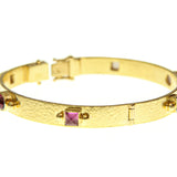 Flat ribbon ‘Roberta’ tourmaline bangle bracelet