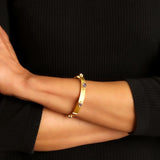 Flat ribbon ‘Roberta’ moonstone bangle bracelet