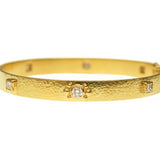Flat ribbon ‘Roberta’ diamond bangle bracelet