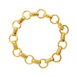 "Torcello" link bracelet with circle clasp