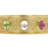 Flat Wide "Tutti Frutti" Bangle Bracelet