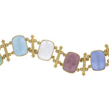 Pastel Venetian Glass Intaglio "Muse" Bracelet