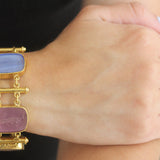 Pastel Venetian Glass Intaglio "Muse" Bracelet