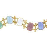 Pastel Venetian Glass Intaglio "Muse" Bracelet