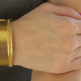 Wide Bangle With Granulation