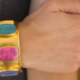 Venetian Glass Intaglio Muse Bangle