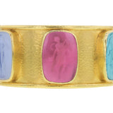 Venetian Glass Intaglio Muse Bangle