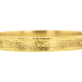 Thin Bangle Bracelet with Sets of Large and Small Gold Dots