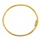 Thin Bangle Bracelet with Sets of Large and Small Gold Dots
