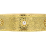 Diamond Daisy Bangle Bracelet