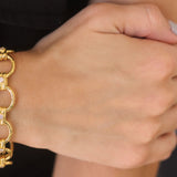 Diamond "Rimini" Link Bracelet with Diamond Box Clasp