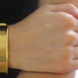 Flat Narrow Bangle Bracelet
