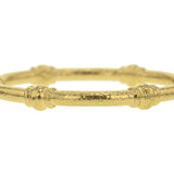 Heavy Wire Bangle Bracelet with Four Barrels