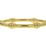 Heavy Wire Bangle Bracelet with Four Barrels