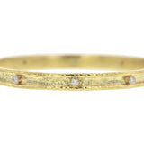 Very Narrow Flat Thin Bangle with Diamonds