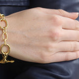 "Garda" Link Bracelet With Toggle Clasp