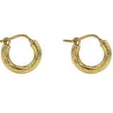 Baby Hammered Hoops, 14mm