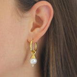 Small Hammered Hoops, 20mm