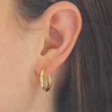 Small Hammered Hoops, 20mm