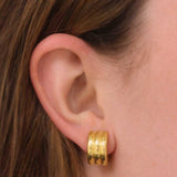 Banded Hoop Earrings
