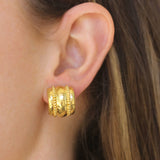 Granulated Amalfi Hoop Earrings