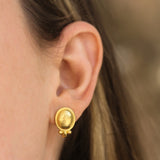 Sarabella Gold Dome Studs For Charms