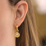 Daisy Diamond Center Earring Charms