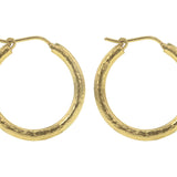 Giant Hammered Hoops, 25mm