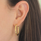 Giant Hammered Hoops, 25mm