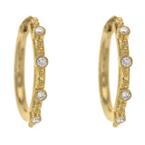 Large Diamond Hoop Earrings