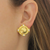Oval Studded Earrings