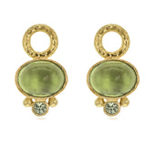 Oval Peridot Earring Charms