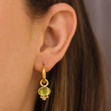 Oval Peridot Earring Charms