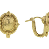 Sarabella Gold Dome Studs with Triads For Charms
