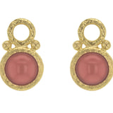 Round Carnelian Earring Charms