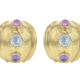 Small Tutti-Frutti Puff Earrings