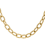 17" "Volterra" Hammered Small Link Necklace
