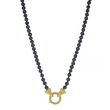 35" "Francesca" Clasp Necklace With 4mm Faceted Spinels