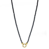 35" "Francesca" Clasp Necklace With 4mm Faceted Spinels