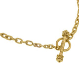 21" Handmade Gold Chain With Toggle