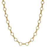 21" "Celtic" Hammered Link Necklace
