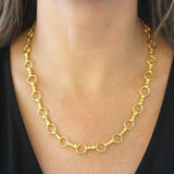 21" "Celtic" Hammered Link Necklace