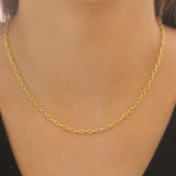 17" Hammered "Very Fine" Link Necklace