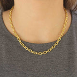 17" "Orvieto" Hammered Link Necklace