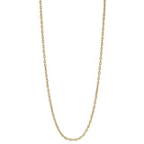 35" Hammered Handmade Oval Link Necklace