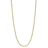 35" Hammered Handmade Oval Link Necklace