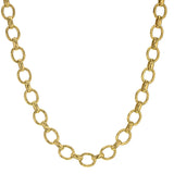 17" "Mantova" Hammered Link Necklace