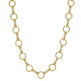 17" Diamond "Celtic" Hammered Link Necklace