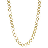21" "Farnese" Small Hammered Link Necklace