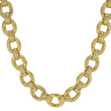17" "Borghese" Link Necklace with Toggle and Ring Closure